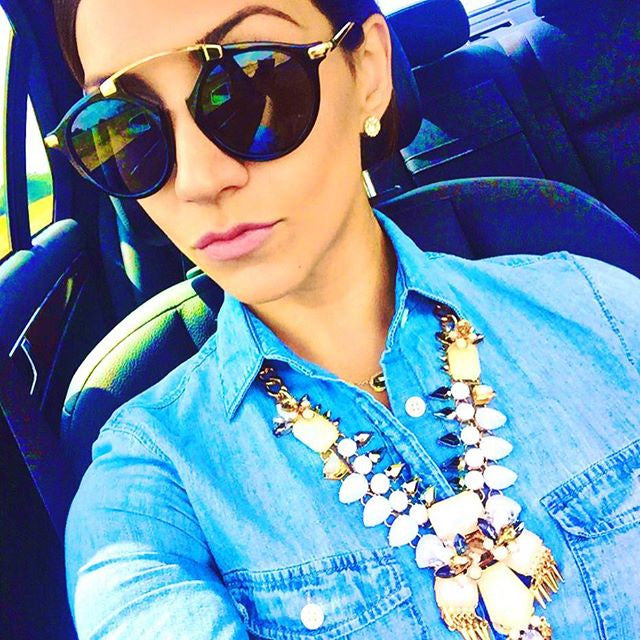Hippie Glam Sunglasses- Black