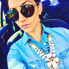 Hippie Glam Sunglasses- Black