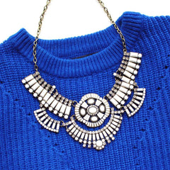 Boho Stone Tiles & Shine Necklace