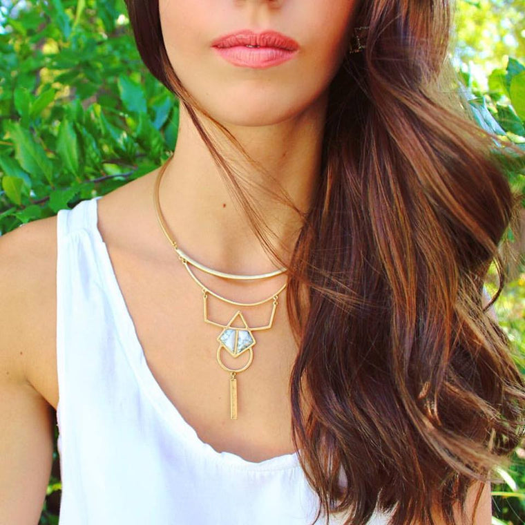 Ellie Stone Bib Necklace
