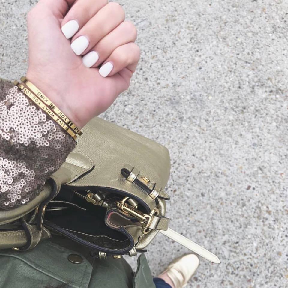 LIVE WHAT YOU LOVE* Cuff Bracelet- Gold