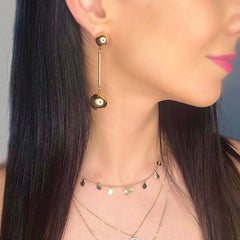 Natalia Drop Earrings- Gold