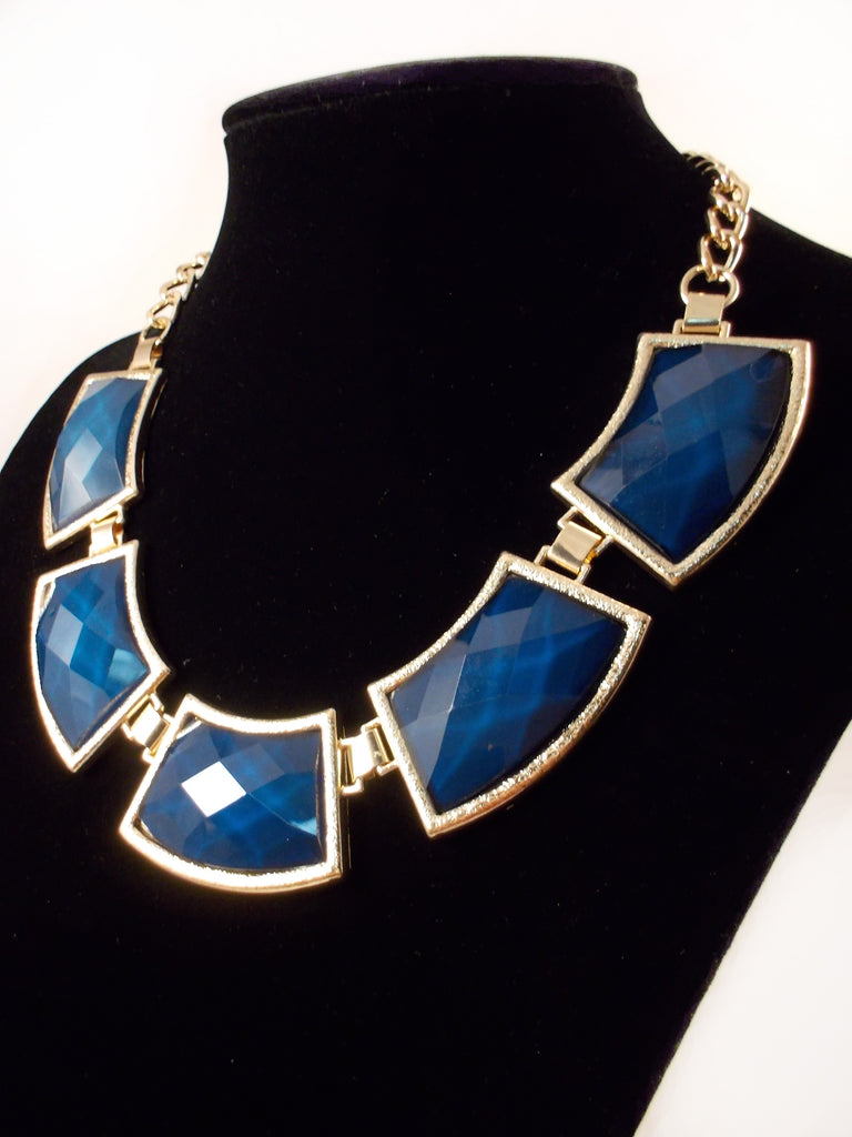 Navy Statement Necklace