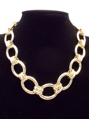 Chain Linked Gold Plated Necklace
