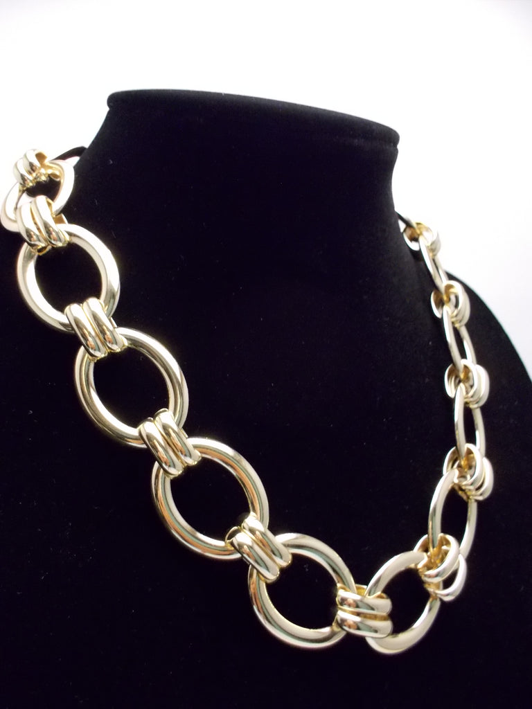 Chain Linked Gold Plated Necklace