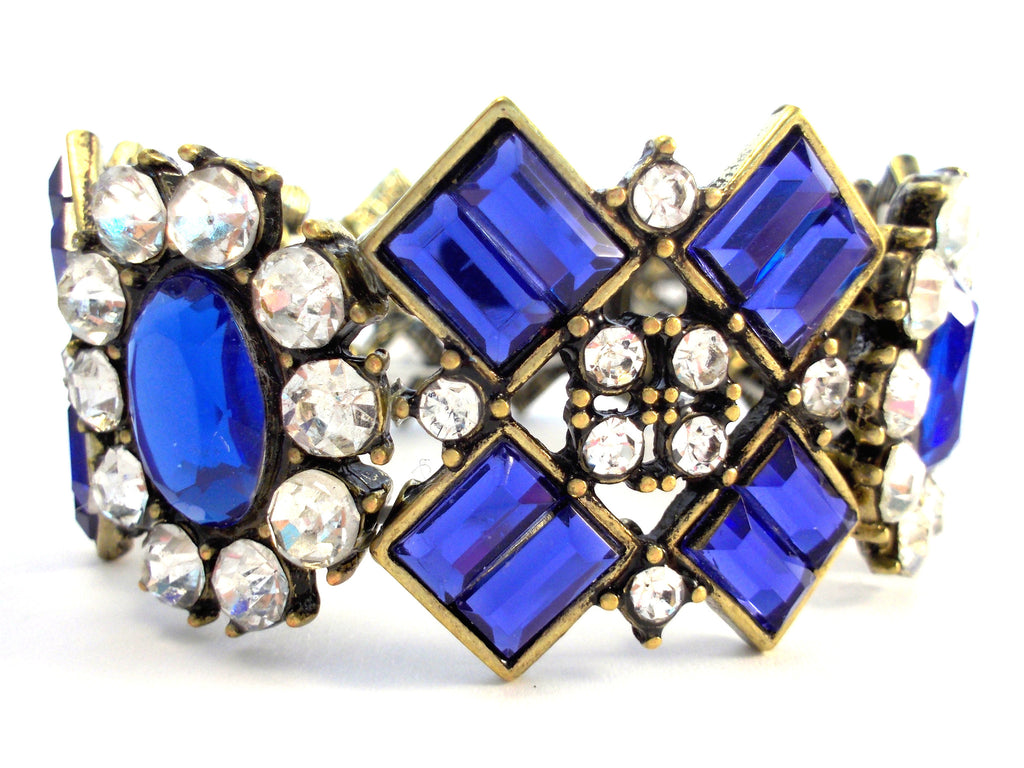Luxe Crystal Cluster Stretch Bracelet- 2 Color Options