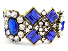 Luxe Crystal Cluster Stretch Bracelet- 2 Color Options
