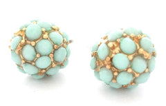 Pavé Dot Earrings- Mint