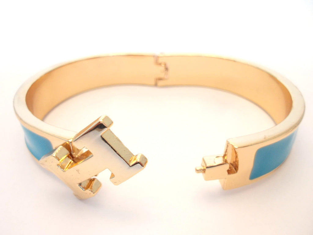 H Enamel Bracelet