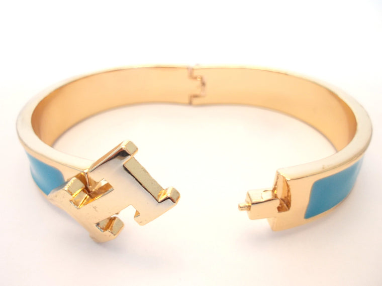 H Enamel Bracelet