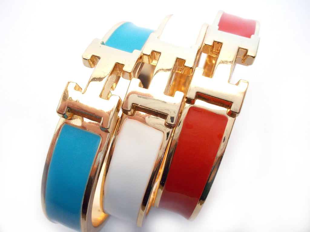 H Enamel Bracelet