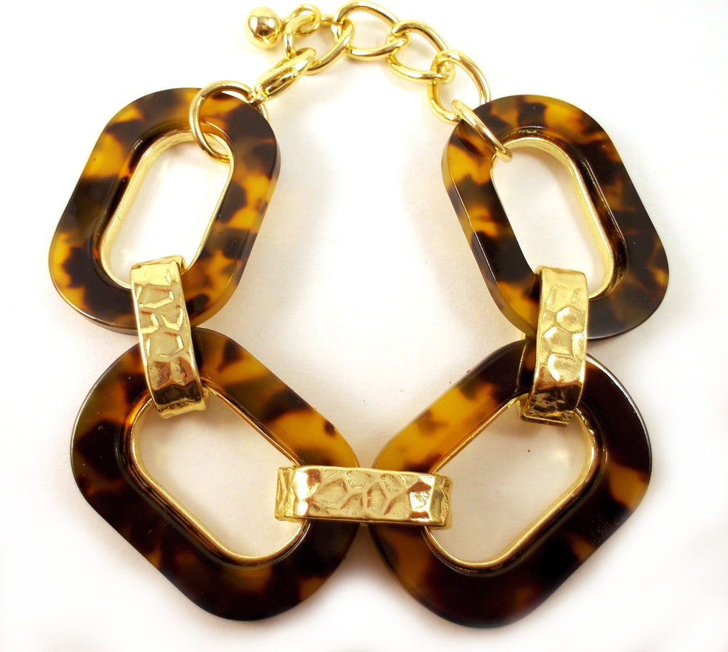 Flat Tortoise Link Bracelet