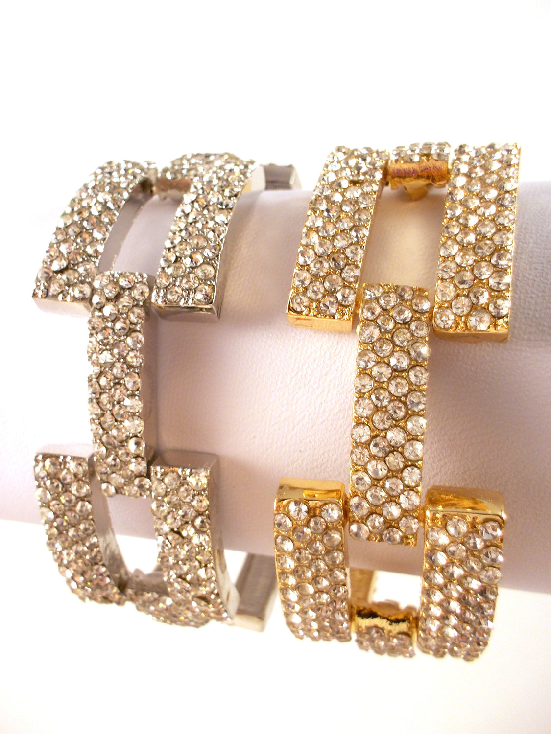 Flat Square Pavé Crystal Bracelet