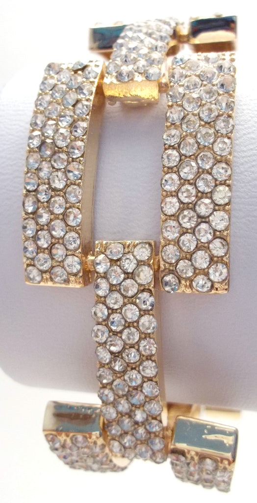Flat Square Pavé Crystal Bracelet