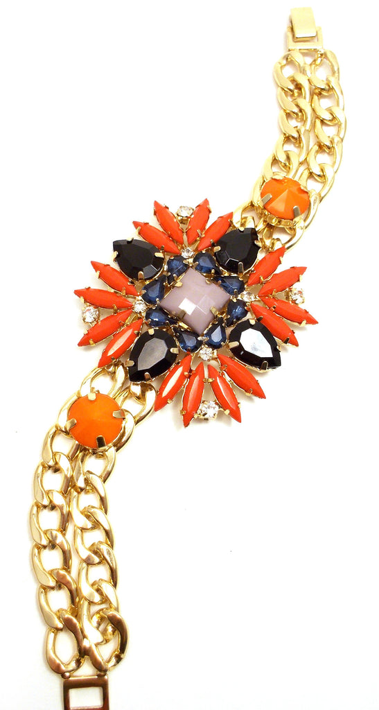 Acrylic Square Jewel Pendant Bracelet
