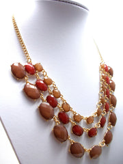 Layered Jeweled Statement Necklace