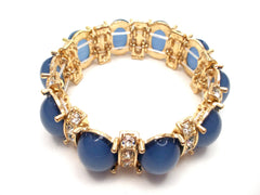 Designer Inspired Bauble Crystal Stretch Bracelet-2 NEW Colors Options