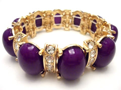 Designer Inspired Bauble Crystal Stretch Bracelet-2 NEW Colors Options