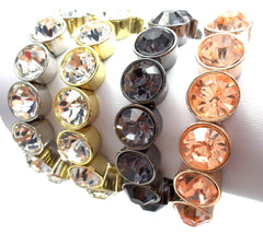 Essential Rhinestone Stretch Bracelet- 4 Color Options