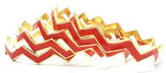 Chevron Bangles Set of 5- Red