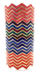 Chevron Bangles Set of 5- Red