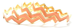 Chevron Bangles Set of 4- Peach