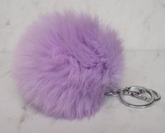 Faux POM Charm/Keychain Large- Lavender