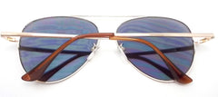 Revo Flat Lens Aviators- Blue