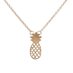 Pineapple Pendant Dainty Necklace- Gold