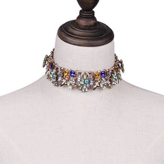 Paulina Bouquet Statement Choker Necklace- Multi