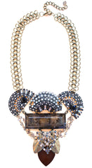 Luxe Crystal Frosting Statement Necklace