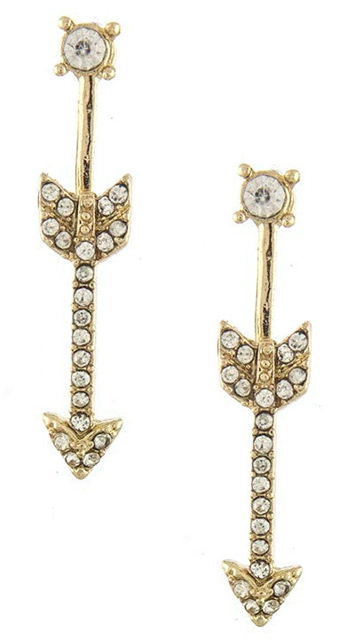 Arrow Bar Ear Jackets- Gold