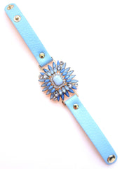 Leather Pastel Bracelets- 3 Color Options