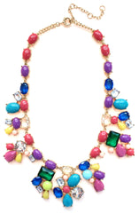 Candy Color Mix Statement Necklace