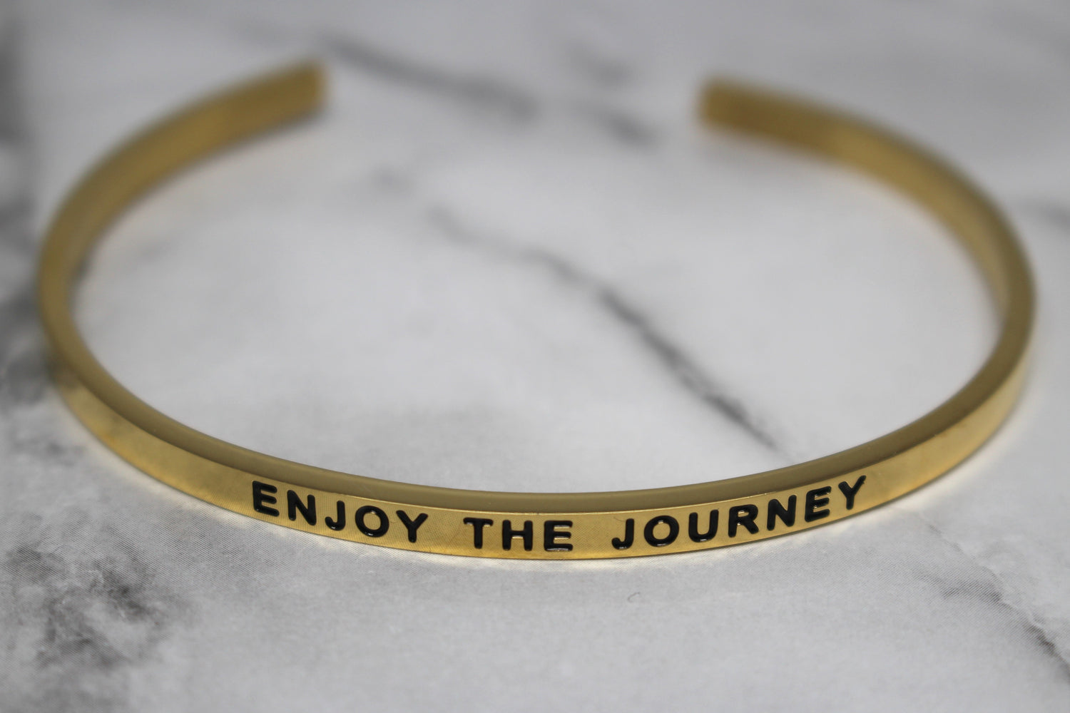 ENJOY THE JOURNEY* Cuff Bracelet- Gold