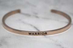WARRIOR* Cuff Bracelet- Rose Gold