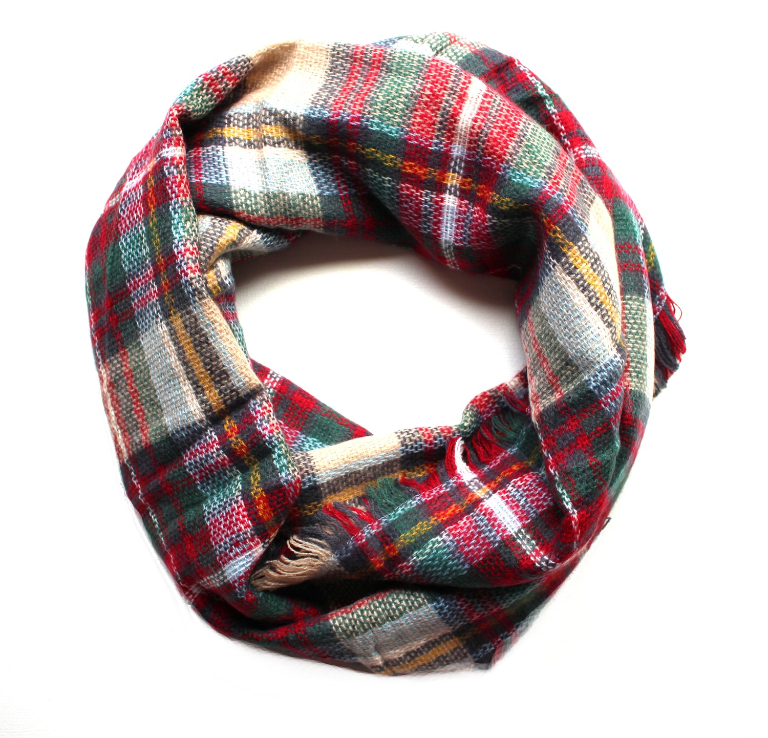 Mad For Plaid Infinity Scarf- Classic Multi