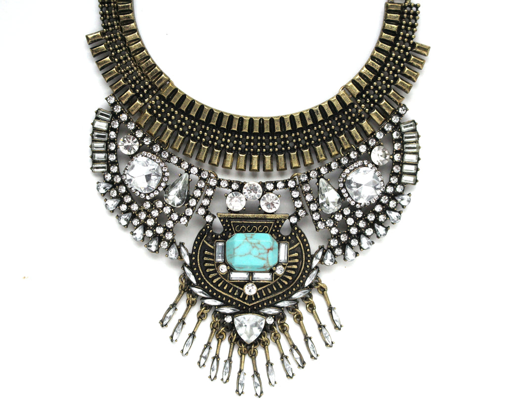 Delilah Brass & Shine Necklace