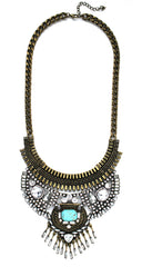 Delilah Brass & Shine Necklace