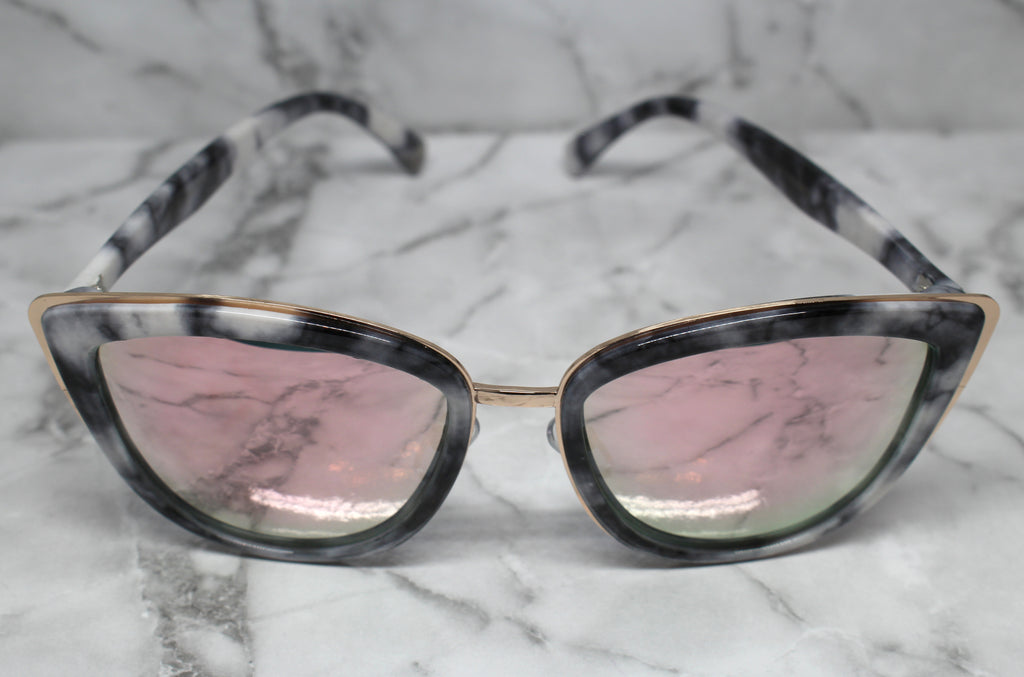 Marble Cat Eye Sunglasses- Rose Revo