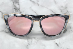 Marble Cat Eye Sunglasses- Rose Revo
