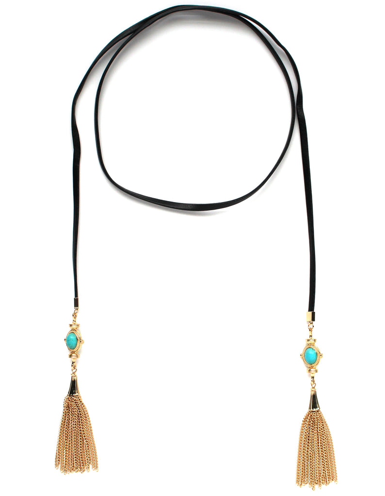 Tamara Wrap Tassel Choker Necklace