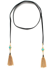 Tamara Wrap Tassel Choker Necklace