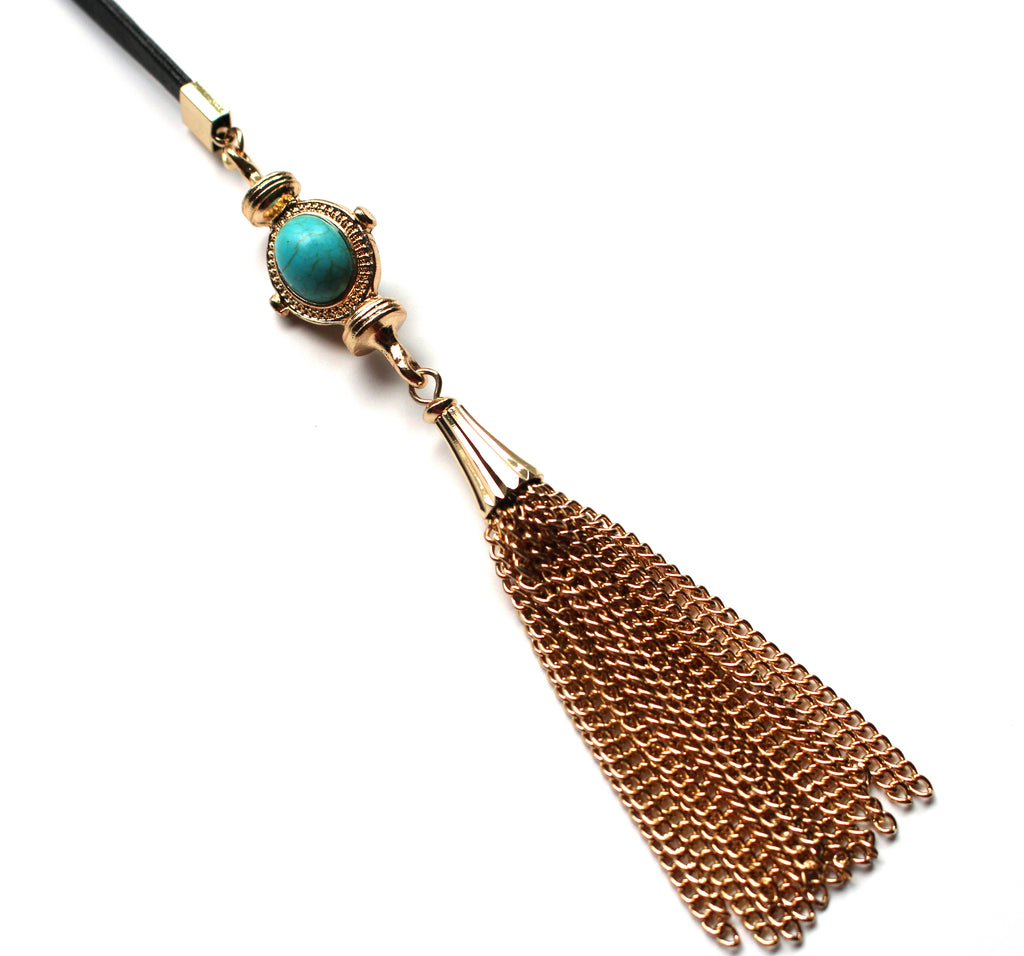 Tamara Wrap Tassel Choker Necklace