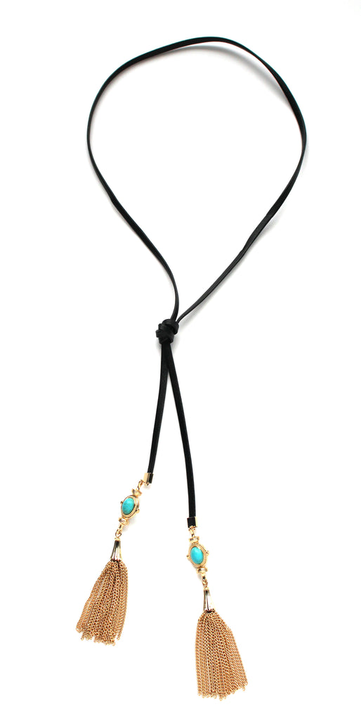 Tamara Wrap Tassel Choker Necklace