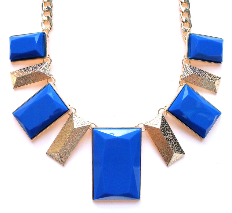 Royal Geo Bib Statement Necklace