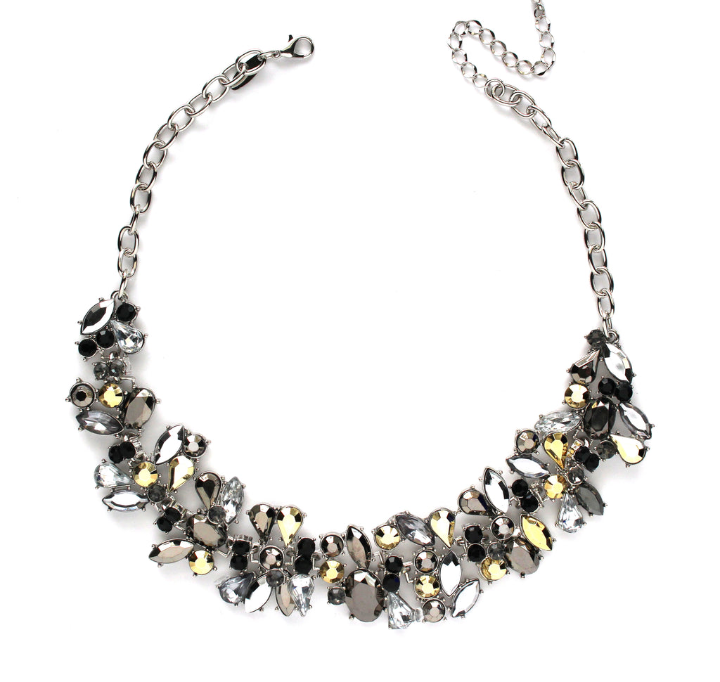 Karyn Cluster Metallic Necklace
