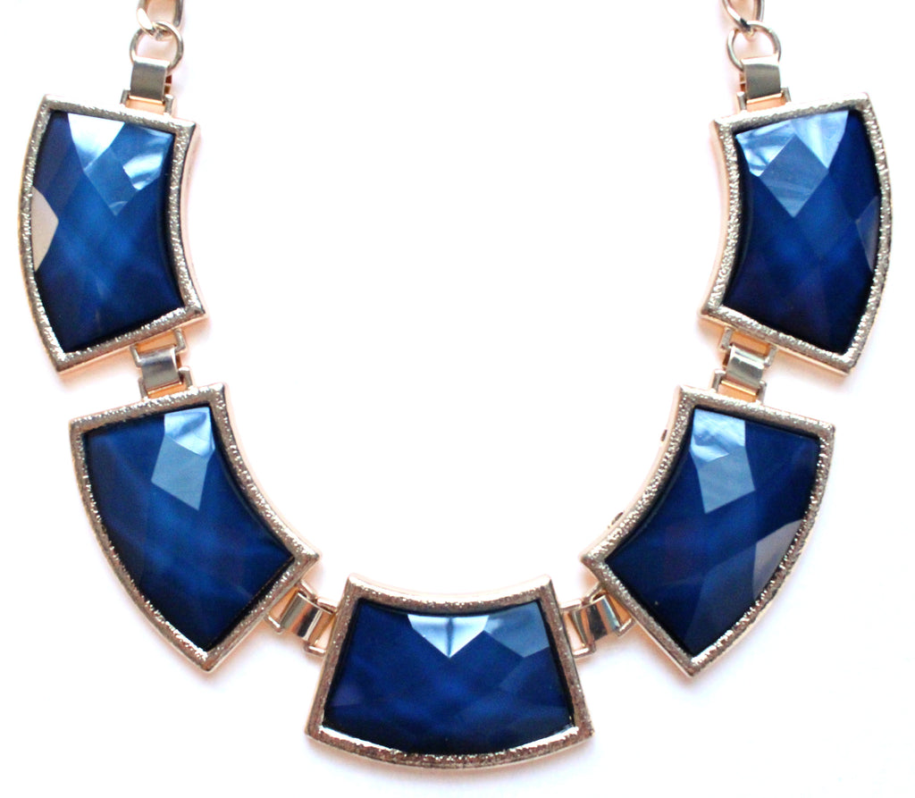 Navy Statement Necklace