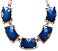Navy Statement Necklace