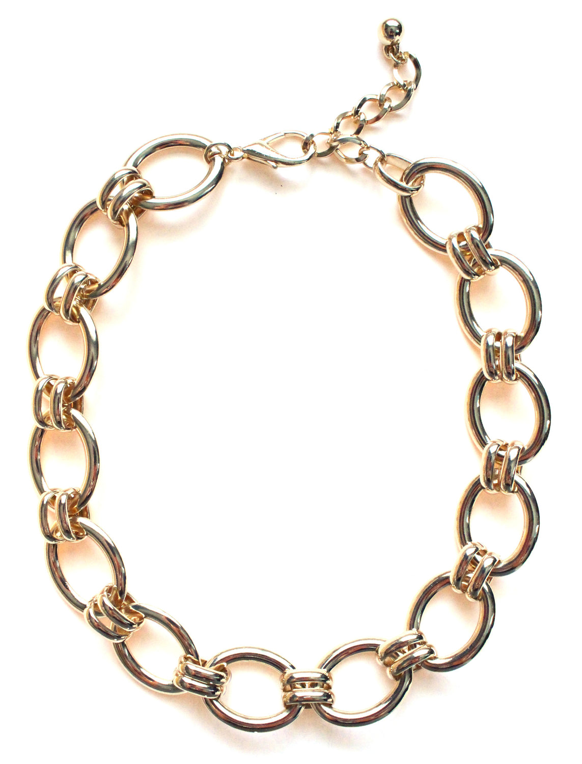 Chain Linked Gold Plated Necklace